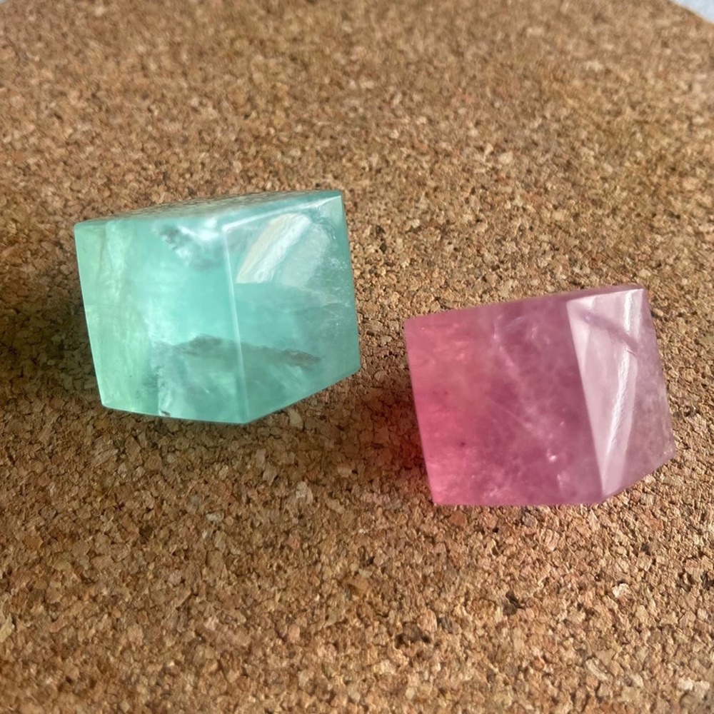 Fluorite Floating Cubes